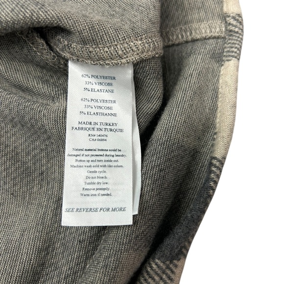 NWOT Faherty Plaid Dress Cardigan Long Shacket women's size M New without tag - Picture 3 of 4